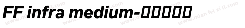 FF infra medium字体转换